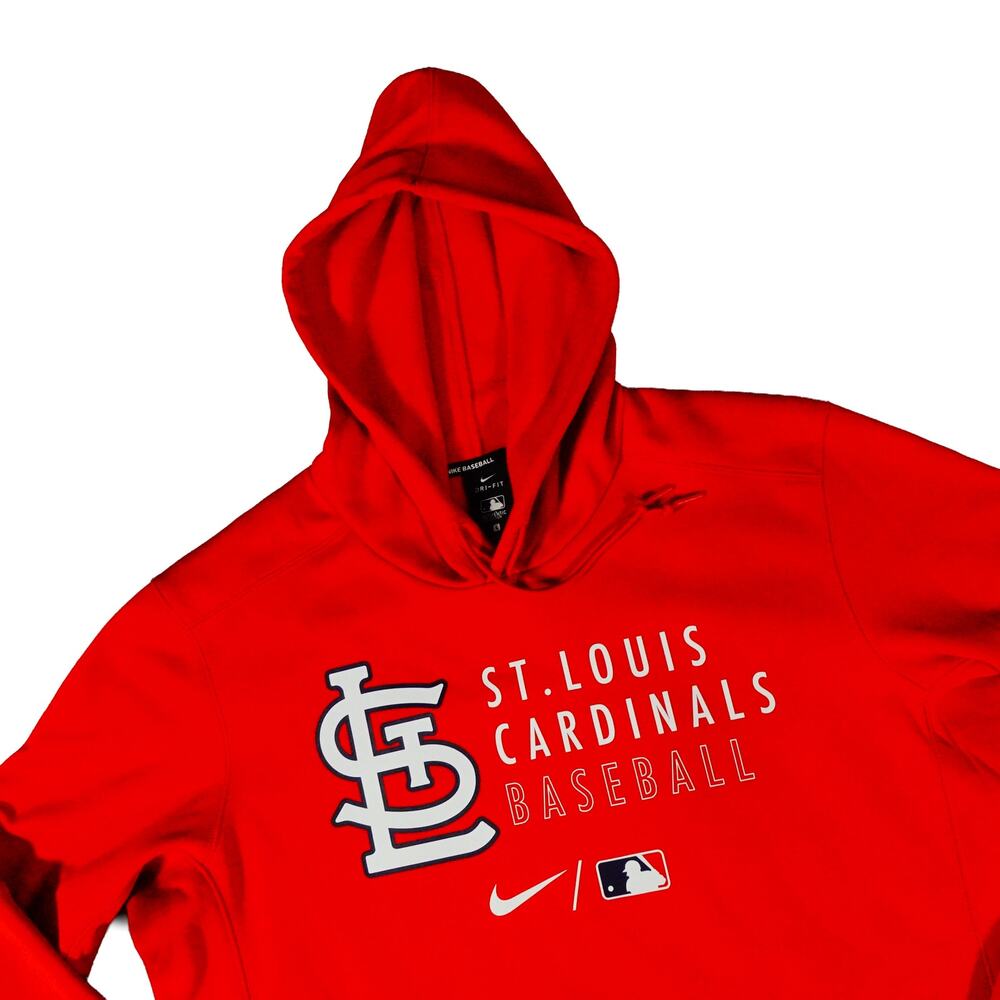 Nike Dri-Fit MLB Authentic Collection St Louis Cardinals Swoosh Hoodie Large